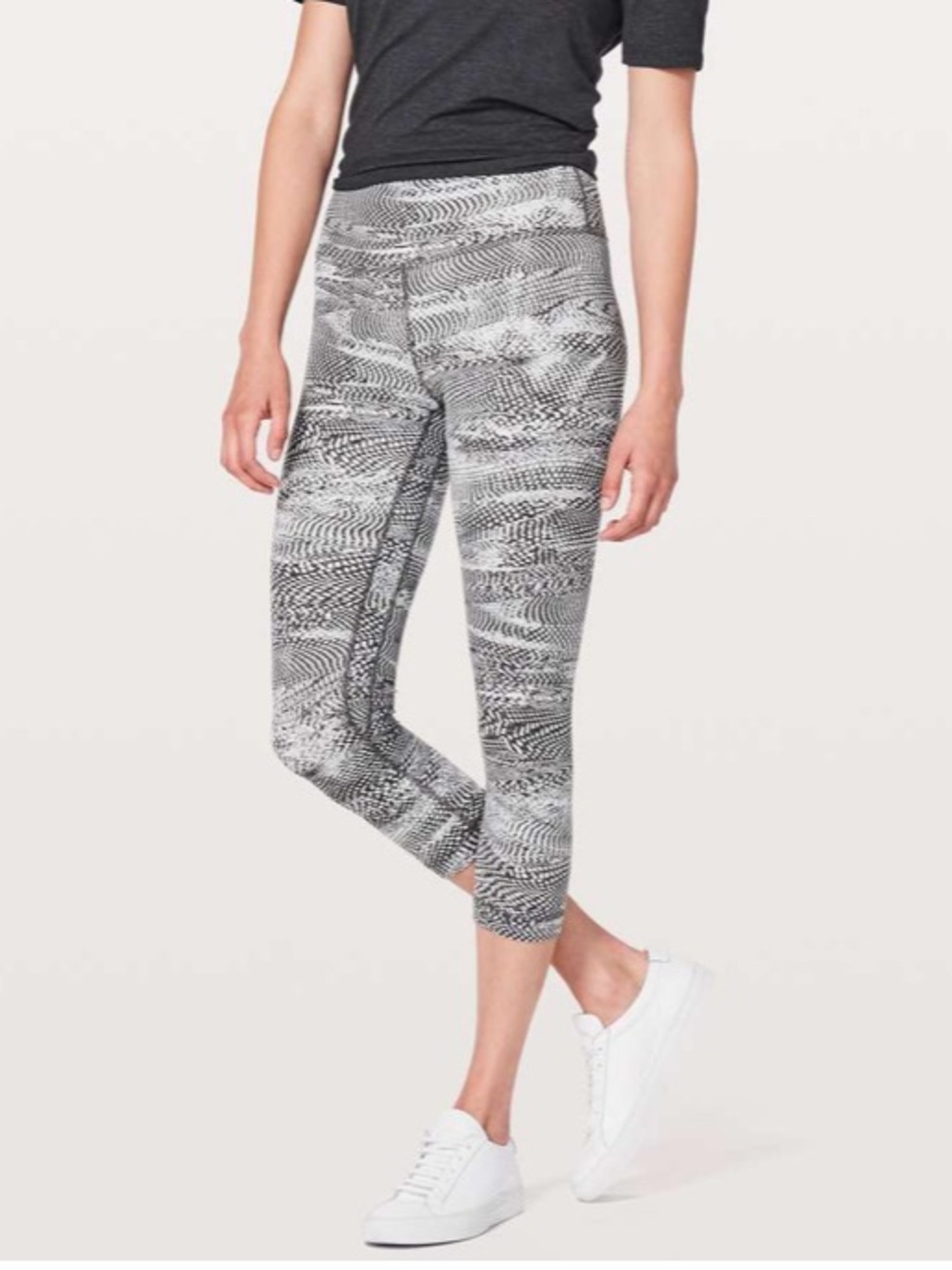 Lululemon Align Crop in Swerve Vapor Metal Grey